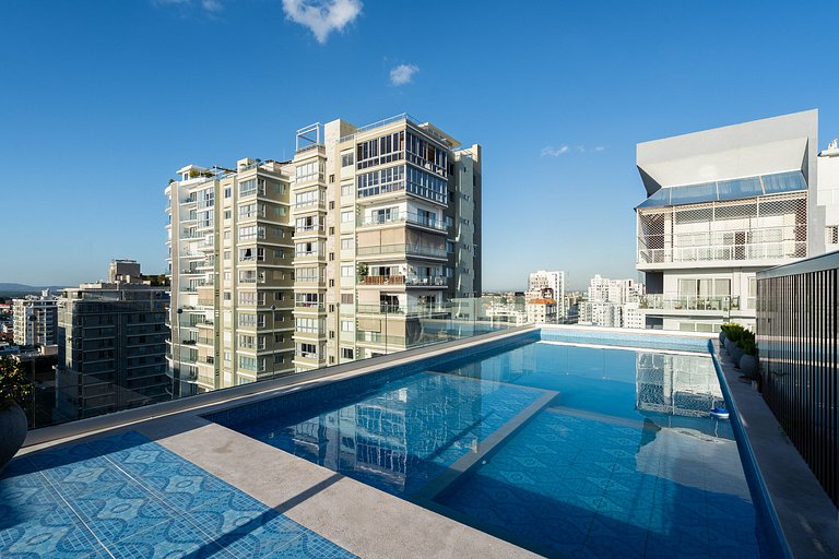 Luxury*Pool*1BR Rooftop*piantini*YellowKey*